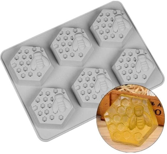 Silicone Forme per Cucina - 6 Pezzi - Silicone Resistenti al Contatto con Alimenti - Flessibili e Antiscivellanti - Manufatti Artigianali - Adatti per Chocolata/Zucchero - Forma per Cucina