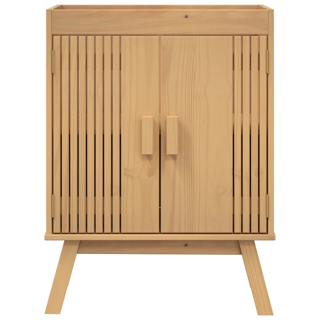 Mobiletto da Cucina 114x43x73,5 cm in Legno Massello di Pino