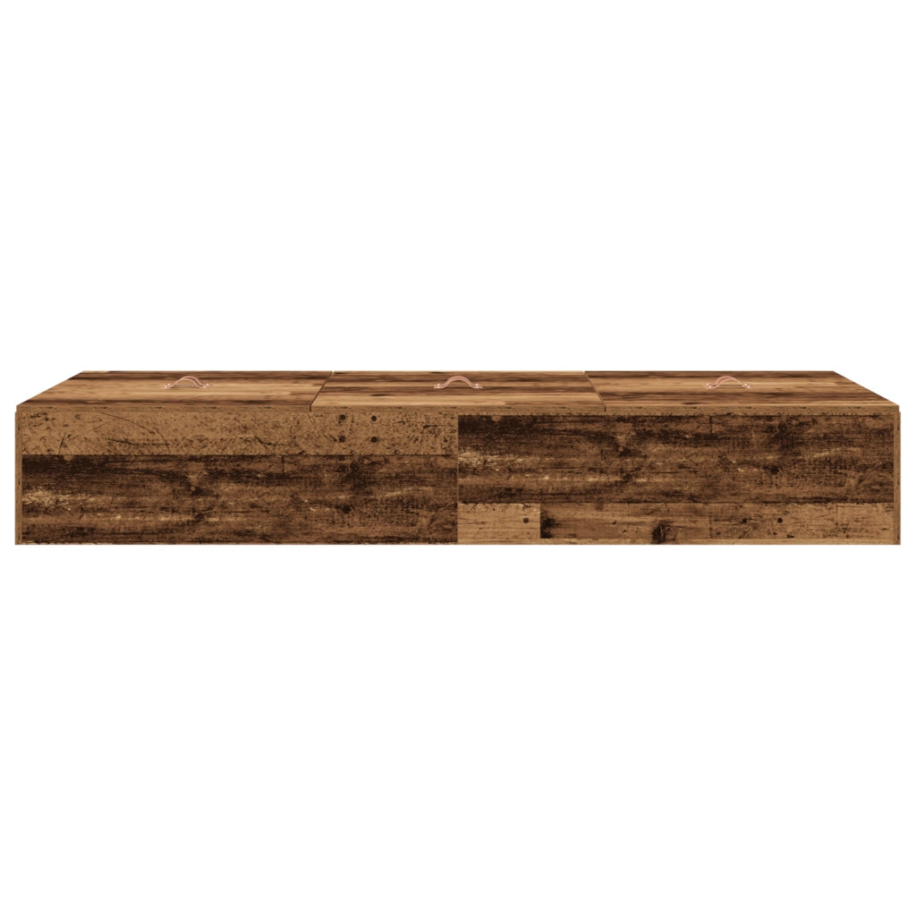 Struttura Letto con Contenitore Legno Vecchio 75x190 cm Legno Ingegnerizzato