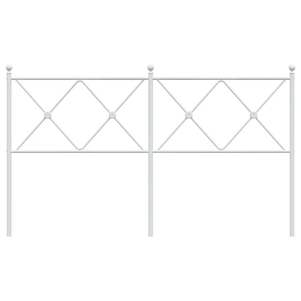 Testiera di Ricambio in Metallo Bianco 150 cm 376585
