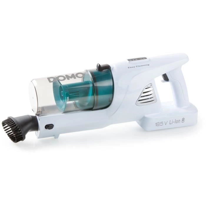 DOMO DO233SV - Aspirapolvere 2 in 1 senza fili - 2 velocità - Sistema ciclonico - Autonomia 20min - Serbatoio polvere 0,6L