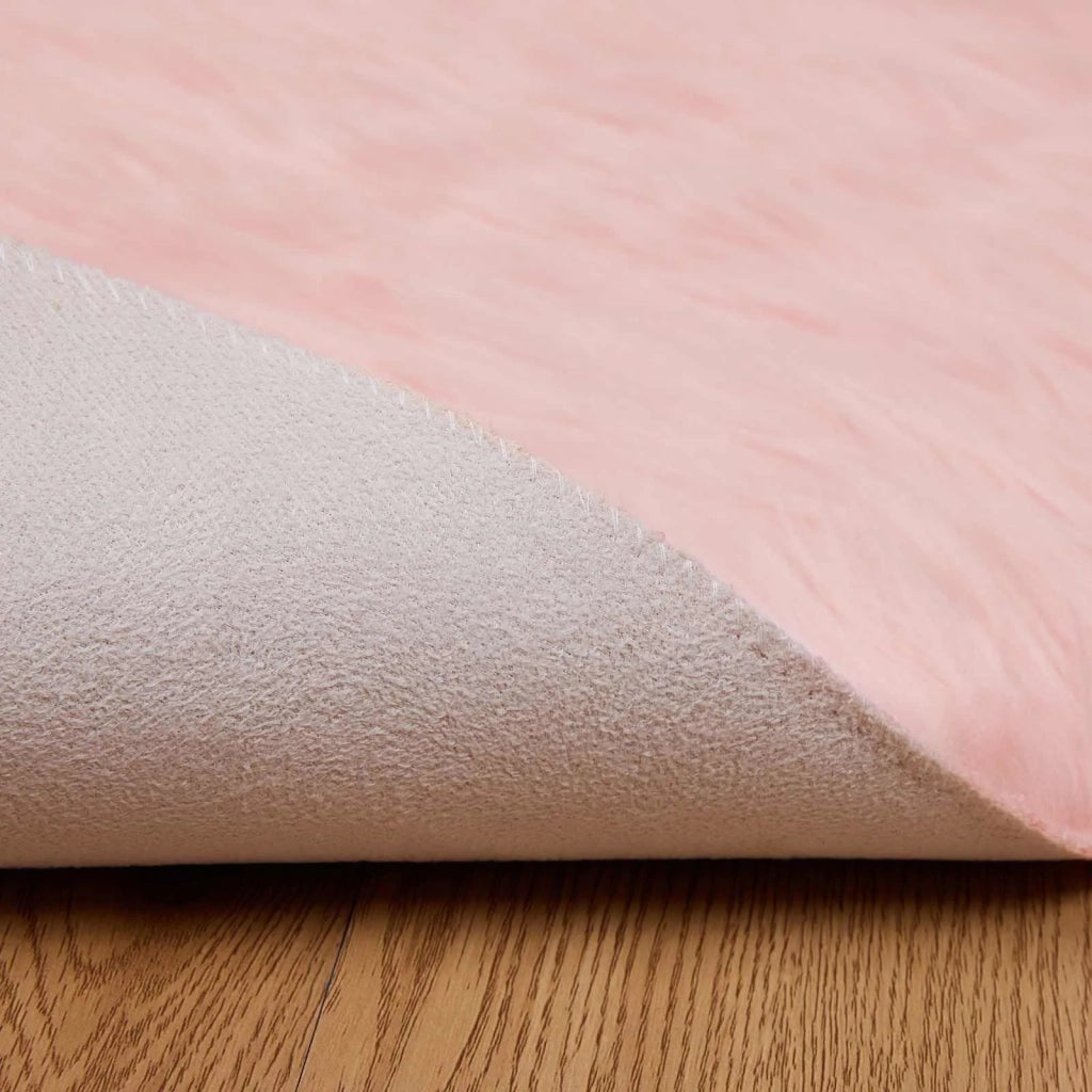 Tappeto in finta TAFALLA Rosa Ø 120 cm Poliestere 42021559