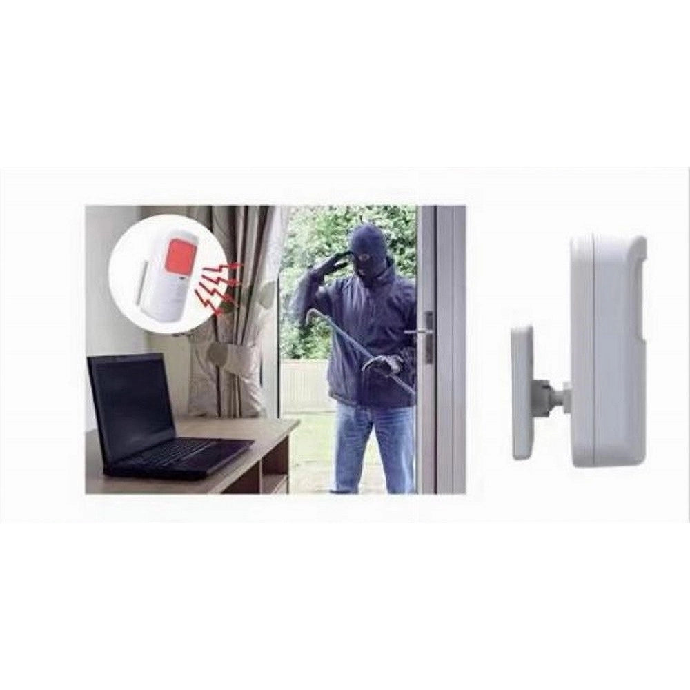 Trade Shop - Rilevatore Di Movimento Senza Fili Sensore Per Porta Finestra Allarme Casa Zx-p10 -