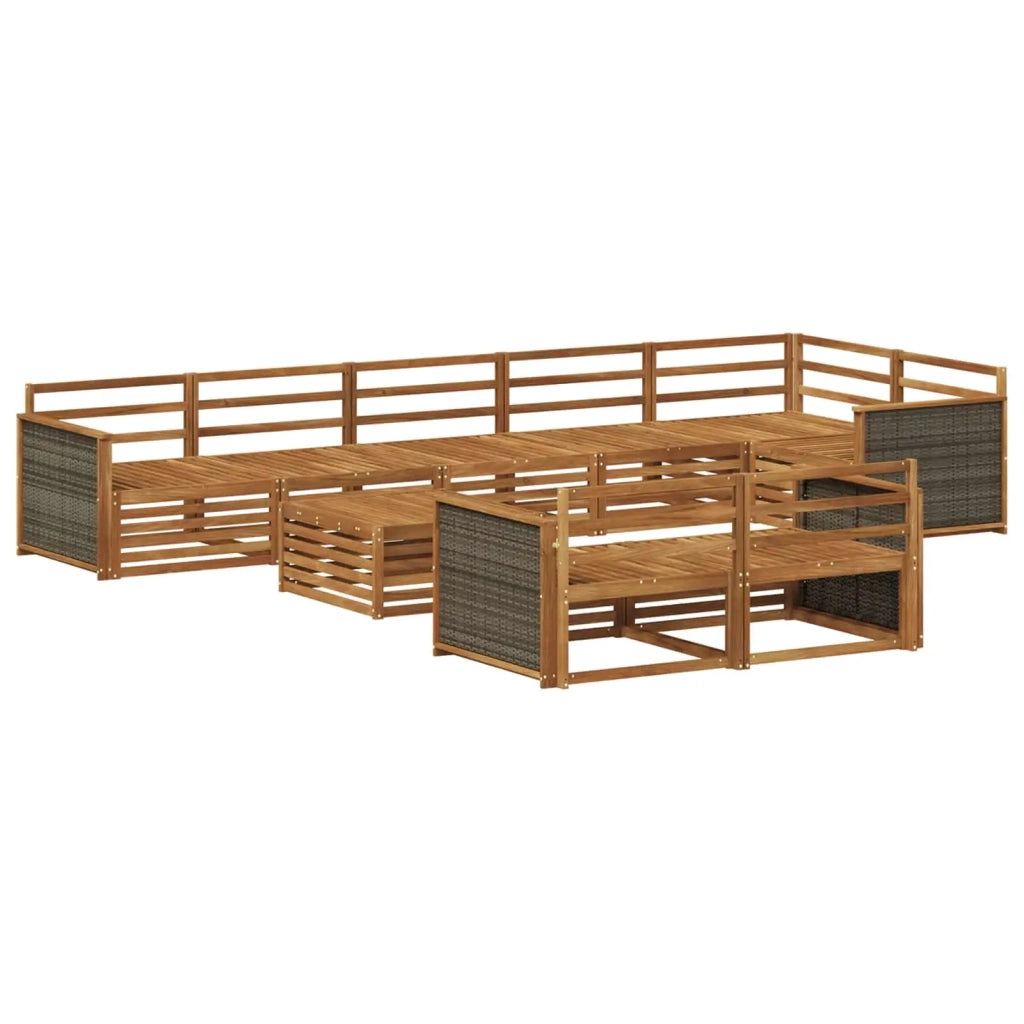 Set di divani da esterno 9 pz 3383527