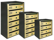 CASSETTE POSTA BLOCCHIERE CUBO ORRIZONTALE ORO DA 4 - 5 - 6 POSTI