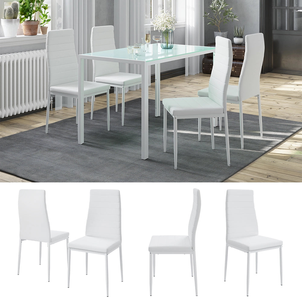 Vicco Sedia da sala da pranzo Bianco 42.5 x 48 cm Set di 4