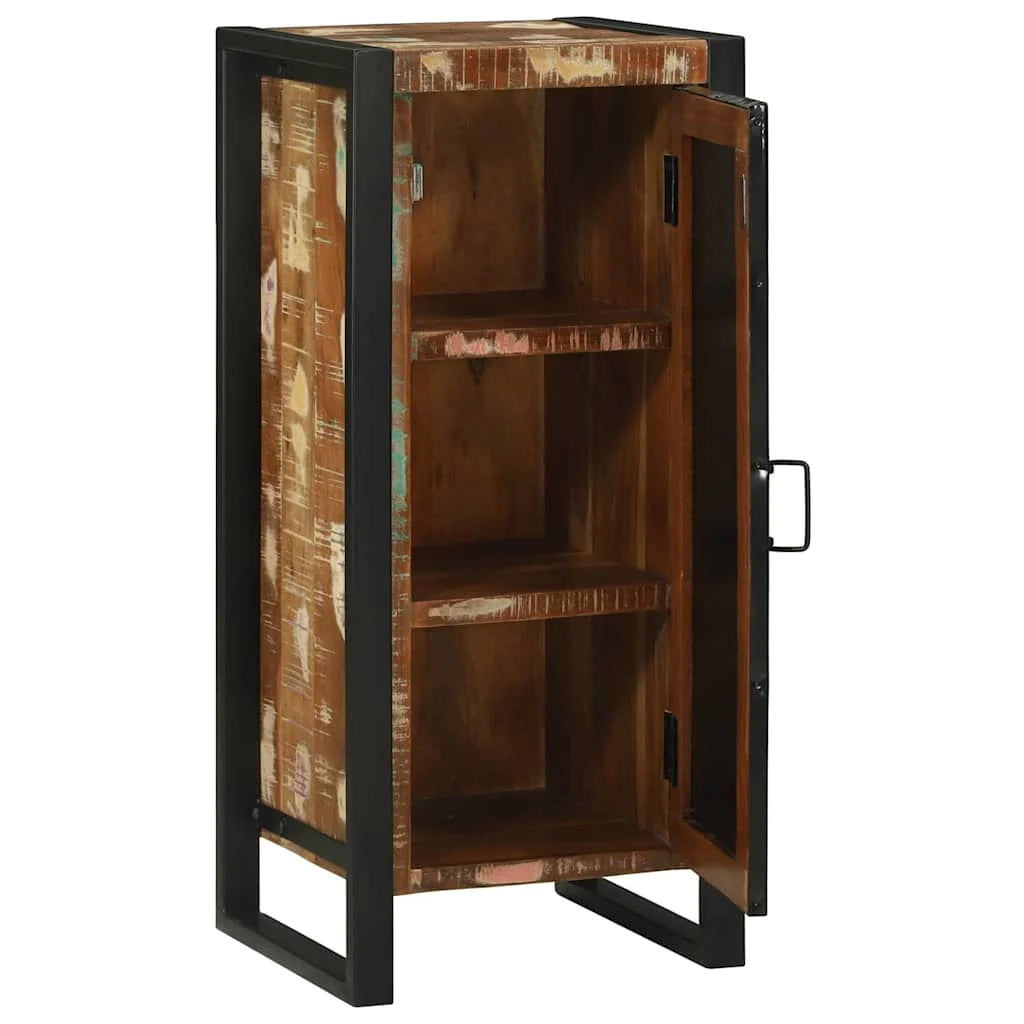 Mobiletto da bagno moderno con 2 ripiani contenitore 40 x 35 x 90 cm in legno riciclato marrone 02_0057649
