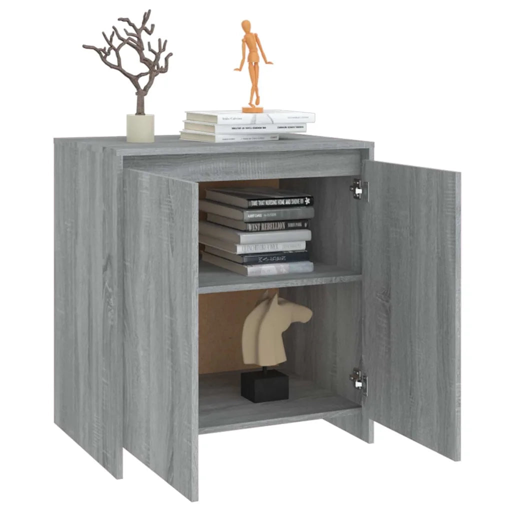 Credenza Grigio Sonoma 70x41x75 cm in Legno Multistrato 813003