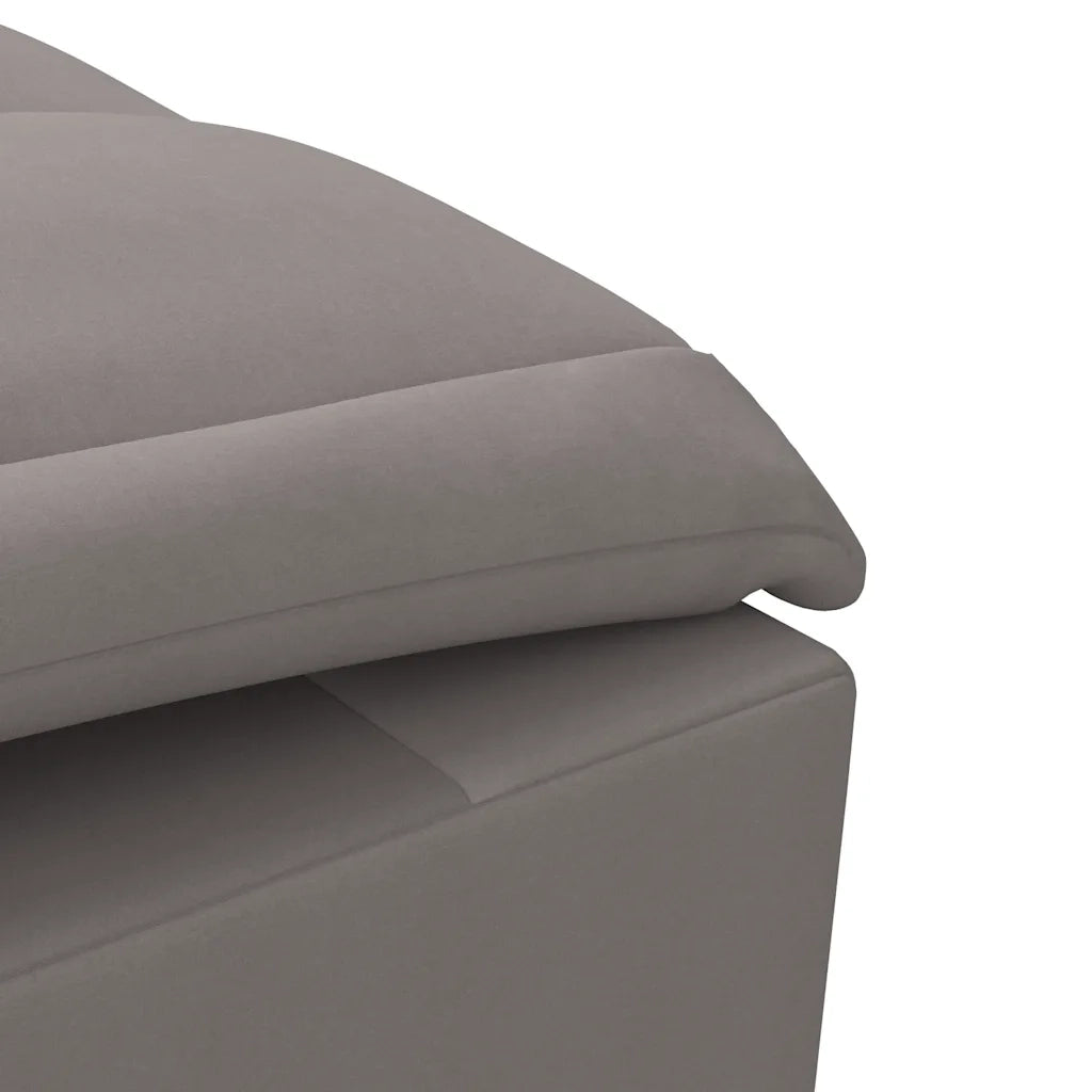 Chaise Longue Massaggi con Capezzale Tortora in Tessuto 379447