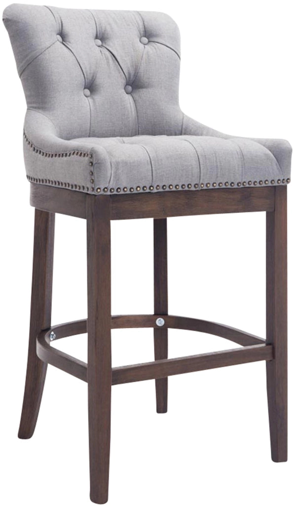 Sgabello Lakewood stoffa antico-scuro grigio chiaro