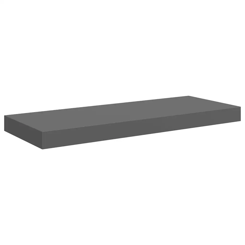 Scaffali a Parete 4 pz Grigio Lucido 60x23,5x3,8 cm in MDF cod mxl 33267