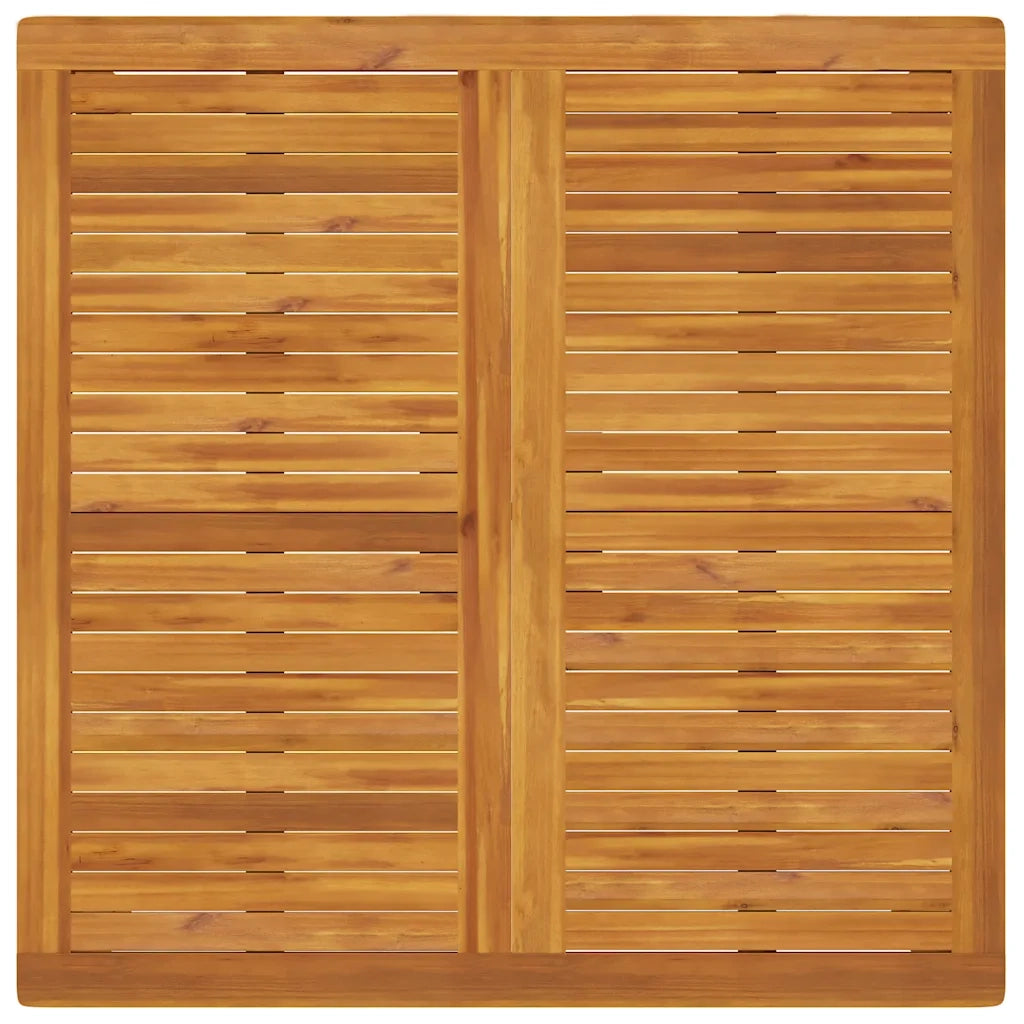Tavolo da Pranzo da Giardino 110x110x75cm Legno Massello Acacia 366369