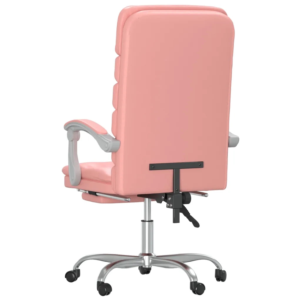 Poltrona da Ufficio Massaggiante Reclinabile rosa in Similpelle 349731