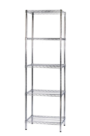 Scaffale 5 Ripiani 60x45x200 cm in Metallo Cromato Tosini