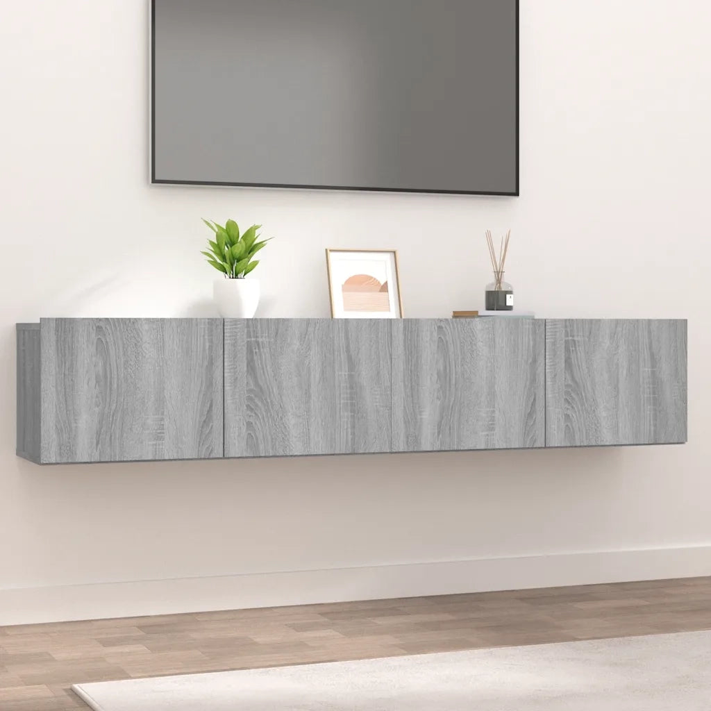 Mobili TV 2pz | Armadietto TV | Mobile Porta TV Grigio Sonoma 80x30x30cm Legno Multistrato