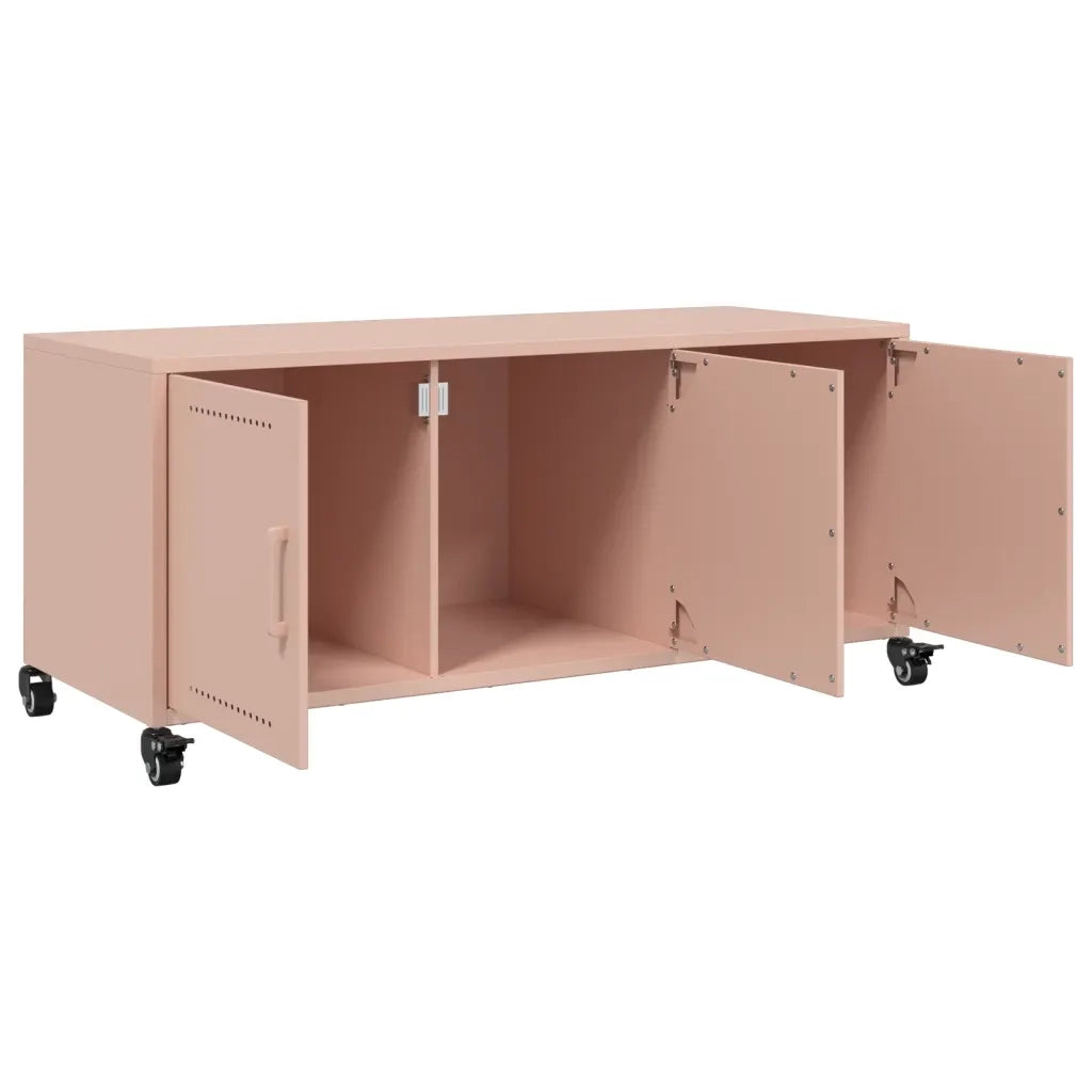 Mobile TV Rosa 100,5x39x43,5 cm in Acciaio 846645