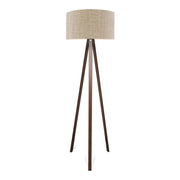 Lampada da terra plafoniera altezza 140 cm attacco E27 effetto legno marrone chiaro 03_0007296