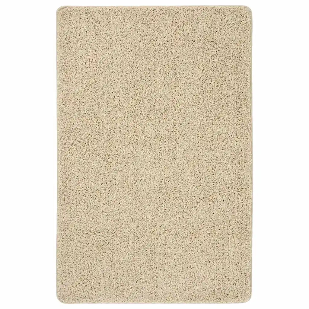 Tappeto Shaggy Crema 200x290 cm Antiscivolo 340391