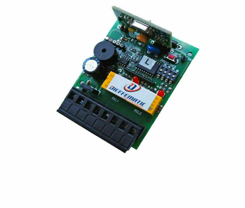 RICEVENTE RICEVITORE RADIO AUTOMAZIONE CANCELLI GARAGE SERRANDA 24V 12V 2 CANALI