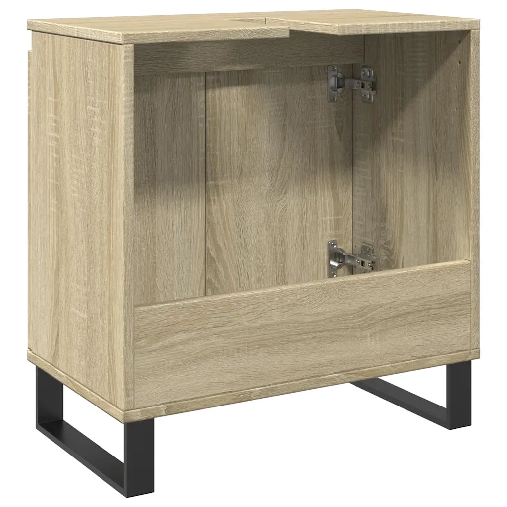 vidaXL Mobile da Bagno Rovere Sonoma 58x33x60 cm in Legno Multistrato