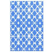 Tappeto da Esterni ARAKIL Blu e Bianco 80x150 cm in PP CFW9561071
