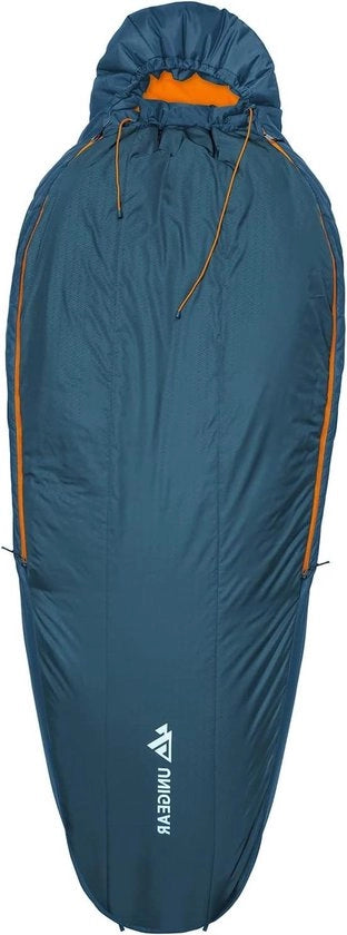 Zaino da campeggio per adulti - 5 °C fino -3 °C - zaino per mummies - 300 g/m² - morbido - caldo - estivo - invernale - zaino per coperte - adulti - con cuscino