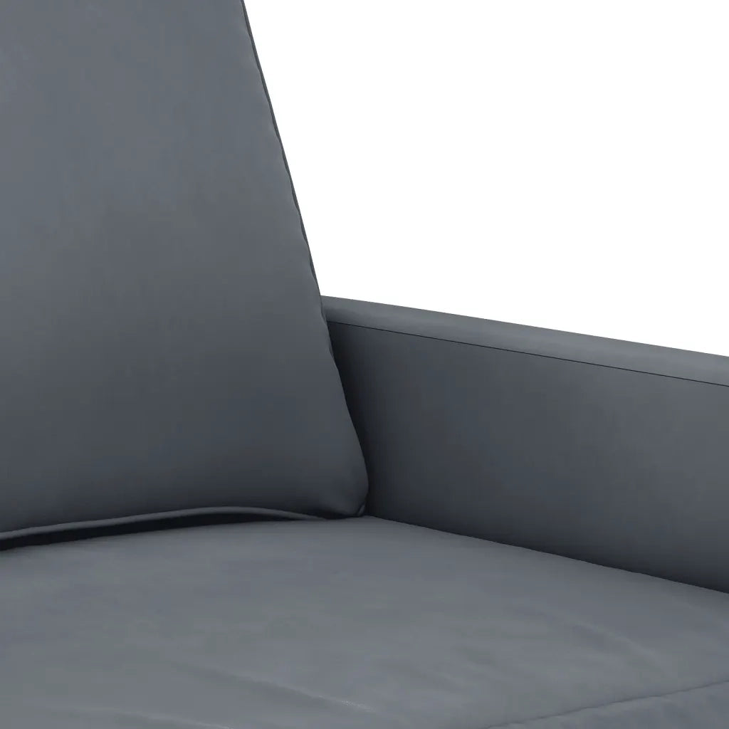 Divano a 2 Posti-Sofa 2 Posti grigio scuro140 cm in Velluto 264275