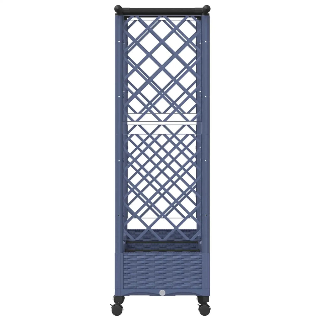 Letto Rialzato con Griglia e Tetto Grigio 164 x 40 x 127 cm PP 3423114