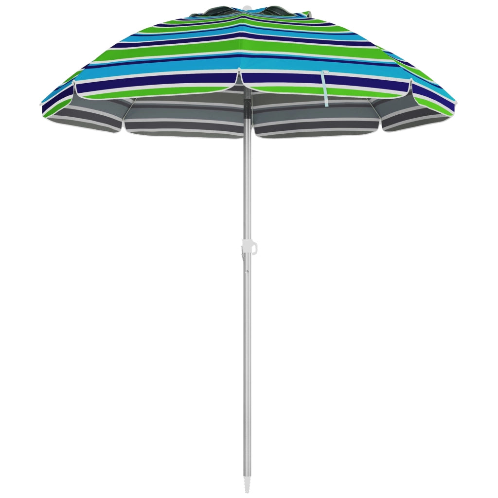 Ombrellone da spiaggia ¨C Zephmum ¨C ?178 cm, UV40+, regolabile in altezza, con ventilazione e borsa