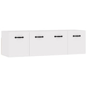 Armadietto a Muro | Mobili Parete 2 pz Bianco 80x35x36,5 cm in Legno Multistrato
