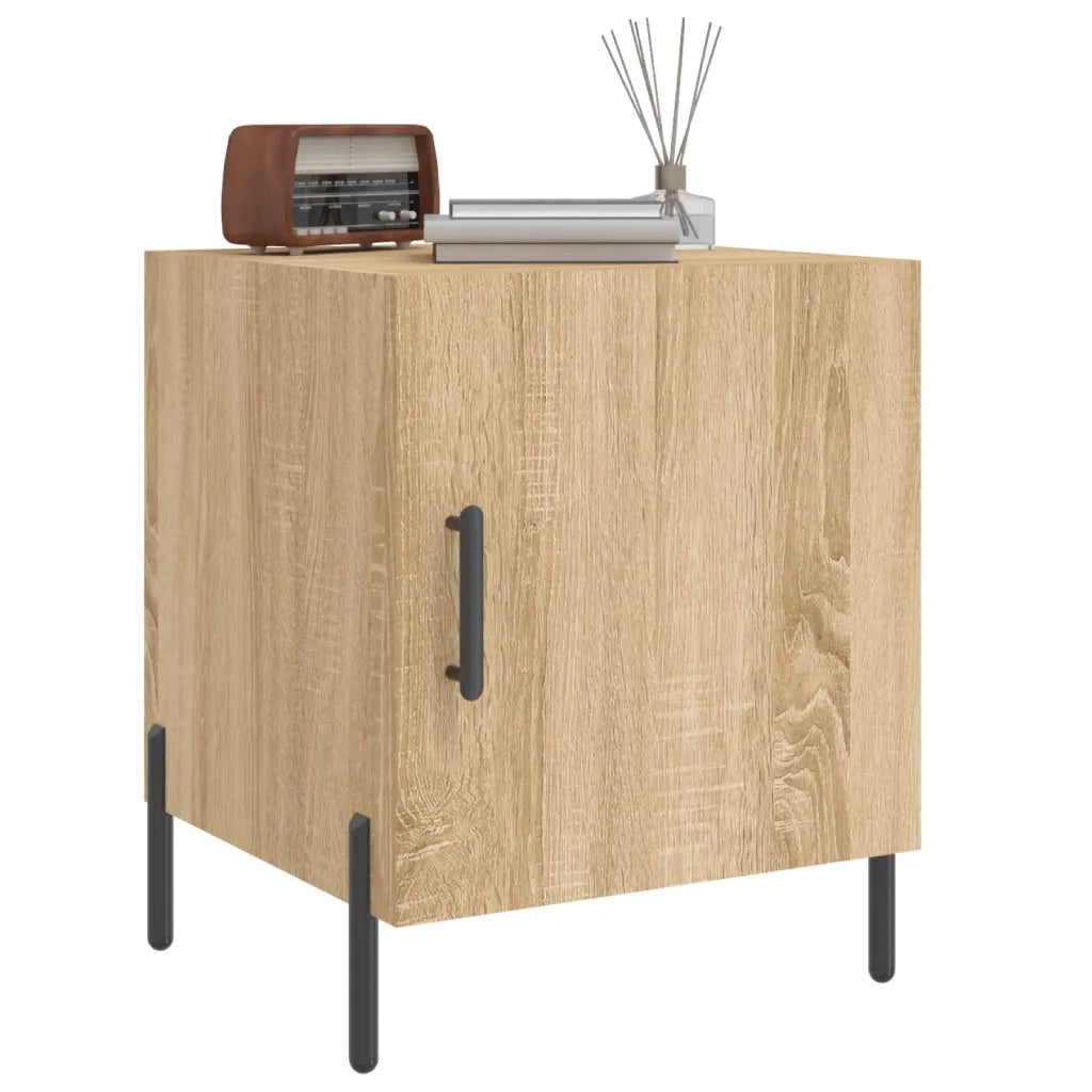 Comodini 2 pz Rovere Sonoma 40x40x50 cm in Legno Multistrato 827587