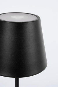 Lampada da Tavolo Ø12x38 cm in Acciaio Nero