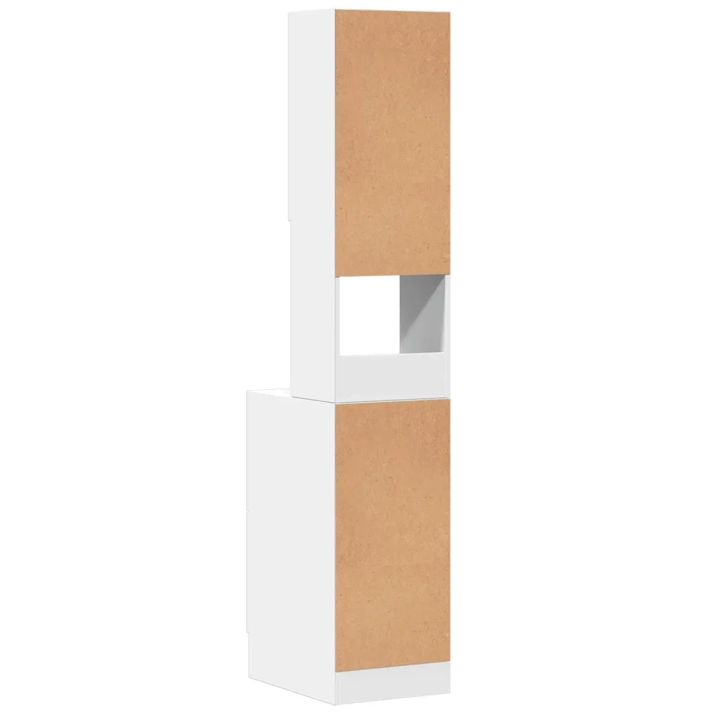 Mobile da cucina-Armadio da cucina Bianco 35x50x180 cm in Truciolato