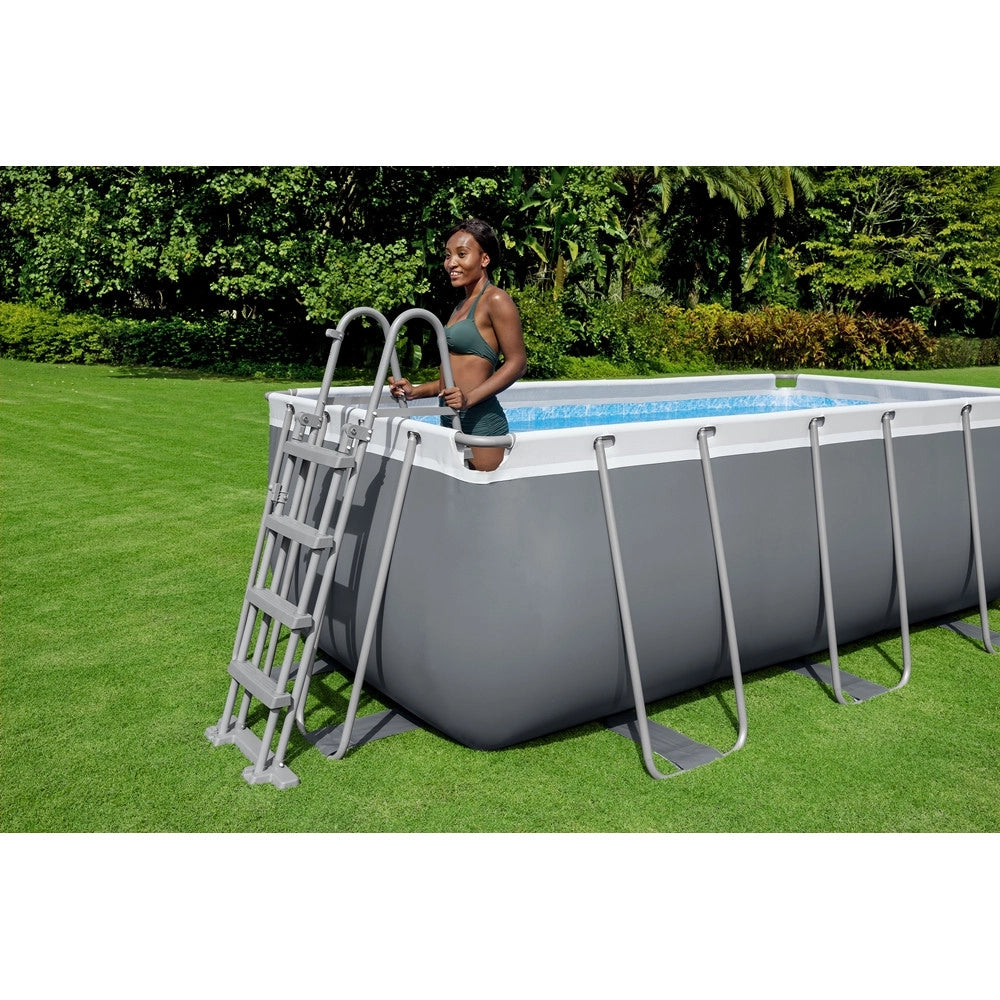 Trade Shop - Piscina Rettangolare Steel Pro Max Con Struttura Acciaio Pompa Filtro 412x201x122cm 56456 -
