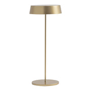 Inemuri Lampada da Tavolo Portatile Oro LED 2,2W 2700K IP54, Ricaricabile USB, Dimmer Touch Integrato - Rossini Illuminazione