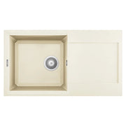 Lavello Elleci Incasso 1 vasca 78x43,5 Easy 290 Granitek Bianco Antico LGY29062