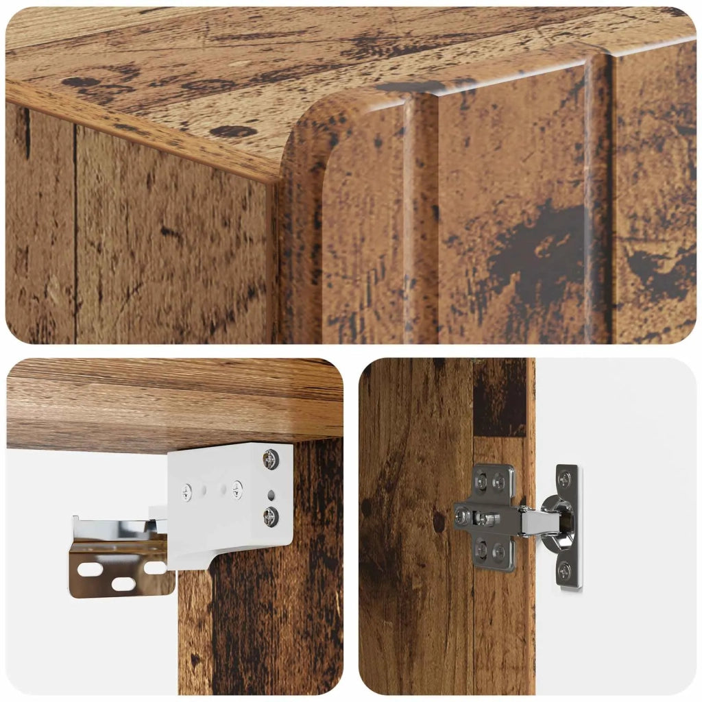 Mobiletto a muro Legno antico 59 x 31 x 64 cm 898243