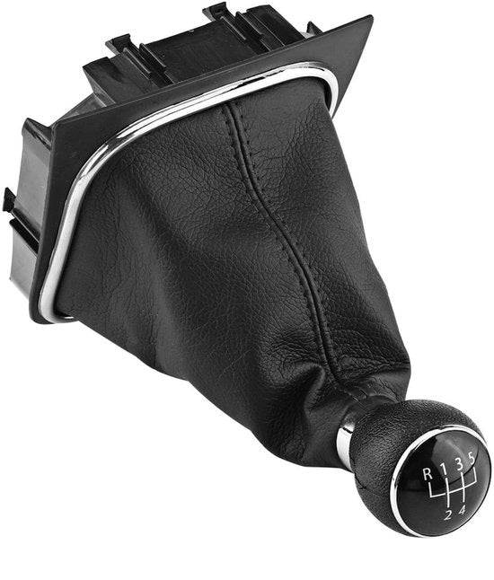 Accessorio per auto - Copertura gomito e pedale - 5 velocità - Cromo nero - Adatto per MK5/MK6