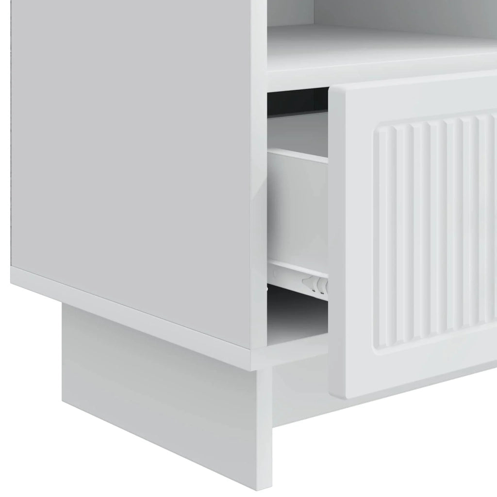 Mobile TV Bianco 102 x 34,5 x 50 cm Legno ingegnerizzato 893985