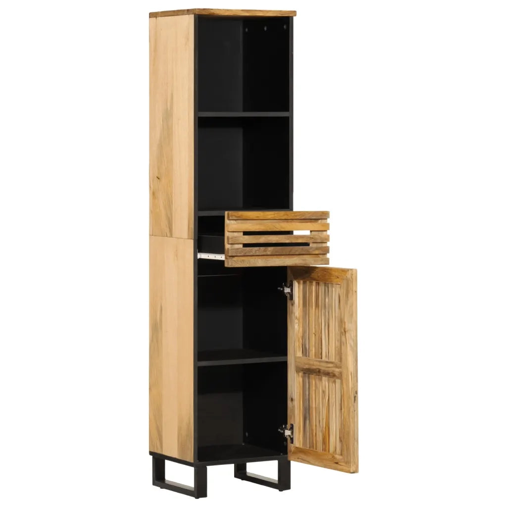 vidaXL Credenza 38x34x160 cm in Legno Massello di Mango Grezzo