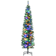 Albero di Natale Artificiale Illuminato ¨C zephmum ¨C Verde 180cm 150 Luci 390 Rami Base Acciaio