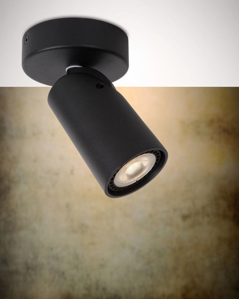 Lucide Xyrus faretto da soffitto nero GU10 5W 2200-3000K
