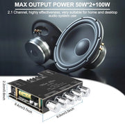 Modulo di Amplificazione Bluetooth 2.1 - Amplificatore Audio Digitale per Altoparlanti Hi-Fi con Regolazione Bassi e Alti
