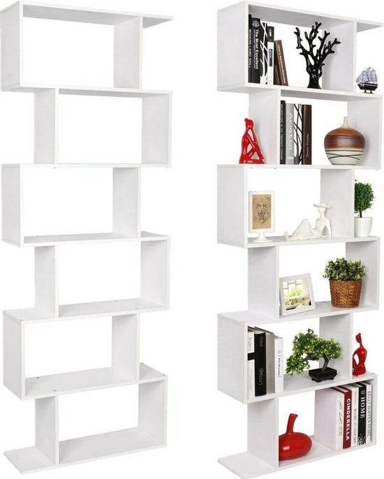 Casa Libri Industriale – 60x24x160cm – Esempio di Eccellenza – Qualità Eccellente – Bianco