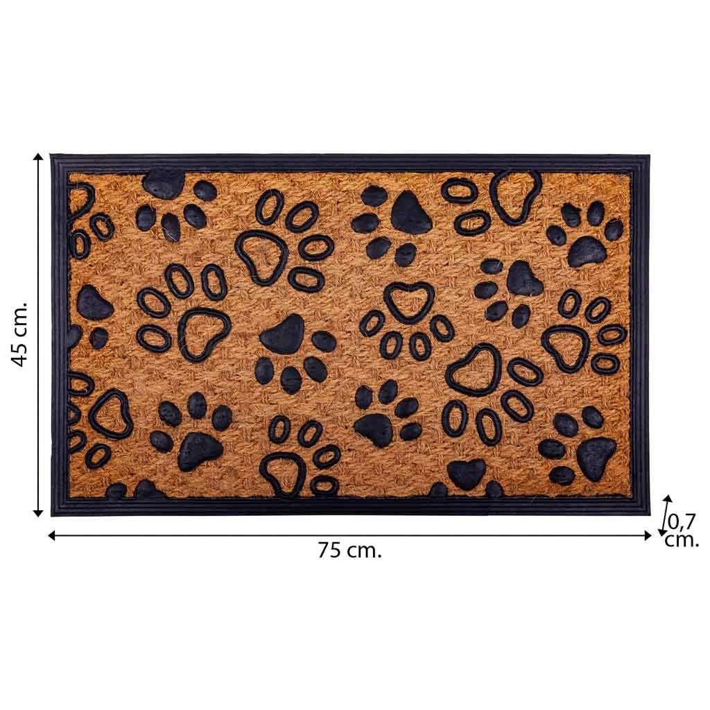 Doormat in gomma e fibra naturale 45x75