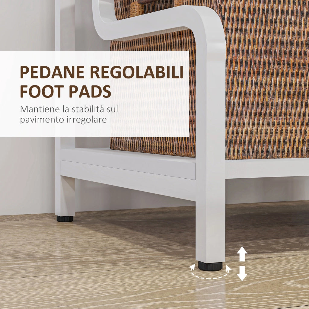 Tavolo Multilivello per Stampante Industriale ¨C Zephmum ¨C Metallo e Truciolato, 55x40x77 cm, Bianco