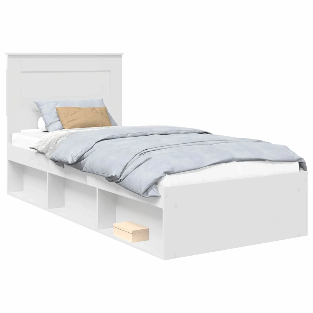 Struttura del letto Bianco 75 x 190 cm Pino massello 3410144