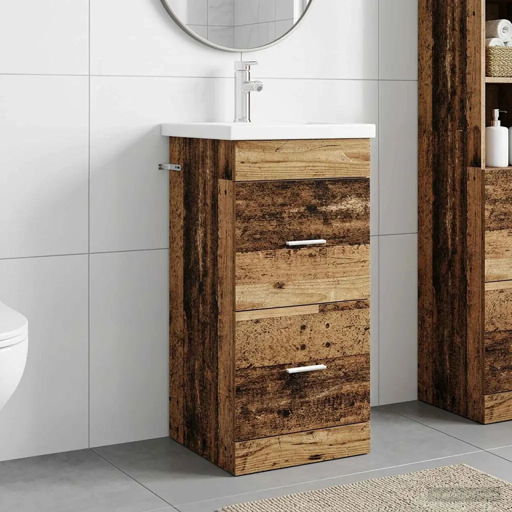 Mobile da bagno con lavabo Legno antico 42 x 40 x 84,5 cm 890702