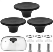 Pannendekselgrepen universali, 3 pannendekselknoppe, pannendeksel, deksel, deksel, padella, maniglia, pulsanti di riserva, maniglie per padella, pannendekseldeksel, accessori da cucina