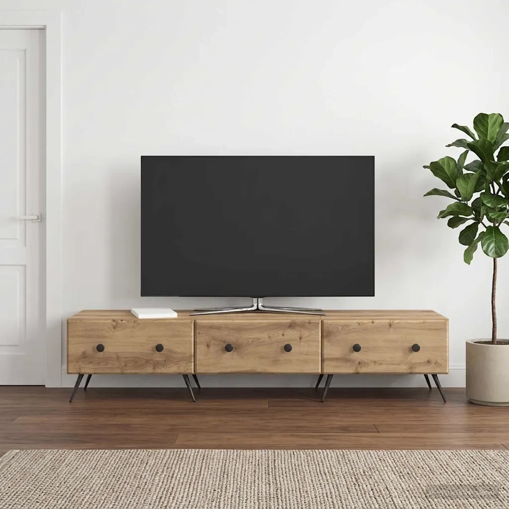 Mobile TV con cassetto Rovere Artigianale 147 x 34,5 x 30 cm 895634